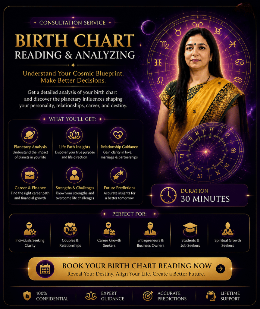 Birth Chart Reading & Analysis | Astrology Guidance by Smita Ma’am | Unlock the hidden patterns of your life✨
